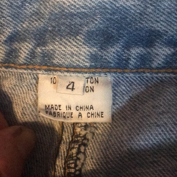 Alfred Sung Jean Skirt - Picture 4 of 4